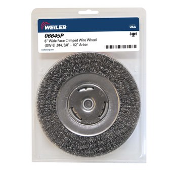 Weiler weiler 06645p Cepillo de rueda - Rizado Acero cerda