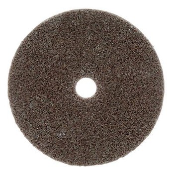 3M Scotch-Brite Unificado Óxido de aluminio Mediano Rueda de desbaste - Fina grado - Accesorio Eje - Diámetro 2 pulg. - Agujero Central 3/16 pulg. - Grosor 1/4 pulg. - 24009