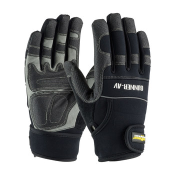 Imágen de PIP Maximum Safety Gunner AV 120-4400 Negro/Gris Grande Algodón/Lycra/Neopreno/Nailon/Nailon/PVC/Caucho/Cuero sintético Algodón/Lycra/Neopreno/Nailon/Nailon/PVC/Caucho/Cuero sintético Guantes de trabajo (Imagen principal del producto)