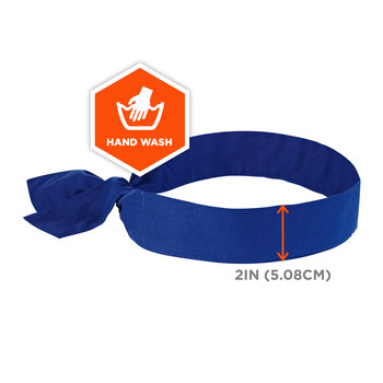 Ergodyne Chill-Its 6700 Azul Sólido Polímero activado Pañuelo - 720476-12307