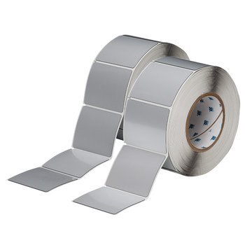 Imágen de Brady Plateado Poliéster Transferencia térmica THTEP-177-593-.5SL Rollo de etiquetas para impresora de transferencia térmica troquelado (Imagen principal del producto)