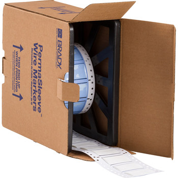 Imágen de Brady Permasleeve Blanco Termocontraíble, Autoextinguible Transferencia térmica PS-750-2-WT-3 Manga para impresora de transferencia térmica troquelada (Imagen principal del producto)