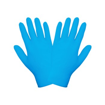 Global Glove Panther-Guard Azul XL Nitrilo/Vinilo Guantes desechables - Grado Salud - acabado Liso - Longitud 9.5 pulg. - 810033-29341