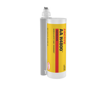 Loctite Speedbonder AA H4800 Amarillo Base y acelerador (B/A) Adhesivo estructural - 490 ml Cartucho doble - 00976
