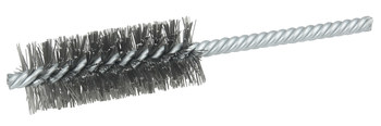 Weiler Acero Espiral doble Cepillo en tubo - 5.5 pulg. longitud - Diámetro 1 pulg. - Diámetro de la cerda 0.006 pulg. - 21114
