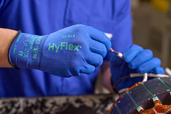 Ansell HyFlex 11814 Azul 10 Guantes de trabajo - Grado Automotriz, Maquinaria y equipos, Aeroespacial, Sustancia química - 076490-76113