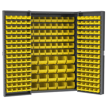 Imagen de Akro-mils HD4824F 1500 lb Gris Amarillo Revestido en polvo Acero 16 ga No apilable Gabinete para cajas (Imagen principal del producto)