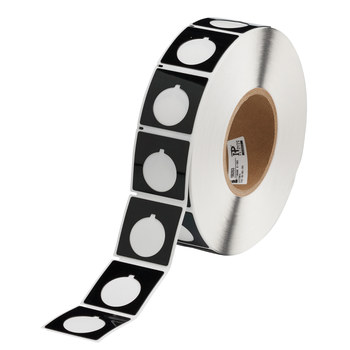 Imágen de Brady Negro Poliéster Transferencia térmica THTEP-169-593-.5BK Rollo de etiquetas para impresora de transferencia térmica troquelado (Imagen principal del producto)