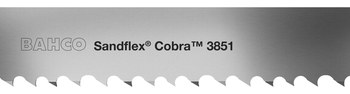 Bahco Sandflex Cobra 3851 Acero De Alta Velocidad M42-Cobalto Del 8% Hoja de sierra de cinta - 1 pulg. de ancho - longitud de 13 pies 6 pulg. - espesor de 0.035 pulg. - 812637713060