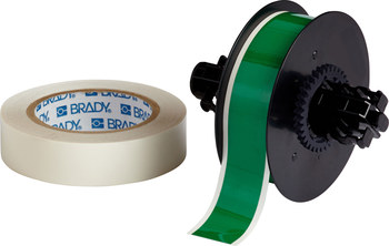 Imágen de Brady ToughStripe Verde brillante Interior Poliéster Transferencia térmica B30C-1125-483GN-KT Cinta imprimible para marcar el piso con sobrelaminado (Imagen principal del producto)