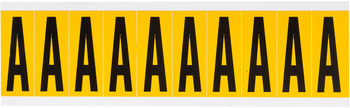 Imágen de Brady 15 Series Negro sobre amarillo Interior/exterior Vinilo 15 Series Carta 1534-A Etiqueta en forma de letra (Imagen principal del producto)