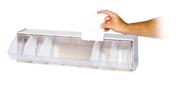 Imagen de Quantum Storage QTB412GY Gris Revestido en polvo Plástico Apilable Gabinete Gaveta Inclinable (Imagen principal del producto)