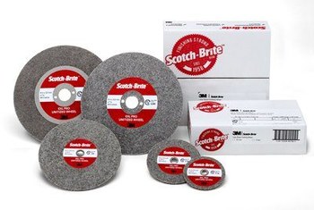 3M Scotch-Brite Unificado Óxido de aluminio Rueda de desbaste - Grueso grado - Diámetro 3 pulg. - Agujero Central 3/8 pulg. - Grosor 2.8 mm - 13204