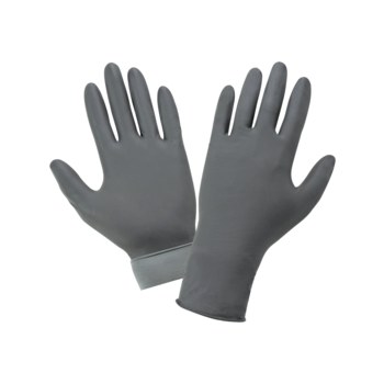 Global Glove Panther-Guard F600 Gris XL Nitrilo Guantes desechables - Grado Examen médico - acabado Con textura - Longitud 9 pulg. - 816368-02943