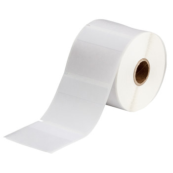 Imágen de Brady Transparente/Blanco Autoextinguible, Autolaminados Vinilo Transferencia térmica THT-26-427-.5-SC Rollo de etiquetas para impresora de transferencia térmica troquelado (Imagen principal del producto)