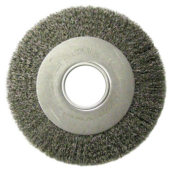 Weiler 06490 Cepillo de rueda - Rizado Acero inoxidable cerda