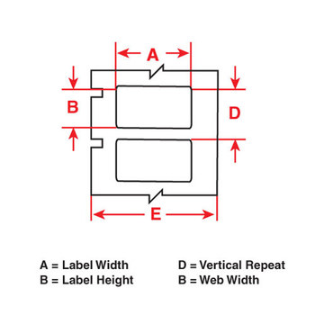 Imágen de Brady Transferencia térmica THTEP-176-593-.5RD Rollo de etiquetas para impresora de transferencia térmica troquelado (Imagen principal del producto)