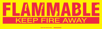 Imágen de Brady Rojo sobre amarillo Etiqueta de peligro de incendio (Imagen principal del producto)