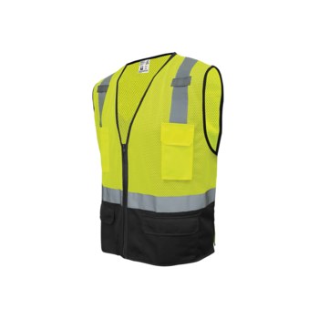 Global Glove FrogWear GLO-019 Chaleco de alta visibilidad GLO-019/6XL - tamaño 6XL - Poliéster - Lima - ANSI clase 2 - glo-019 6xl