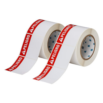 Imágen de Brady Blanco Poliéster Transferencia térmica THTEL-184-483-1-PE Rollo de etiquetas para impresora de transferencia térmica troquelado (Imagen principal del producto)