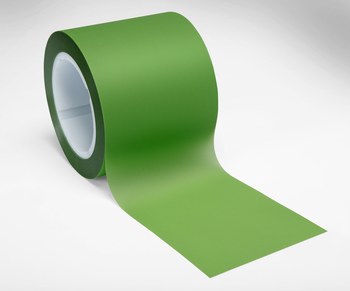 3M Óxido de aluminio Verde Rollo de película para solapado, Óxido de aluminio, 30 µ Micron, 4 pulg. ancho x 150 pies longitud - 14055