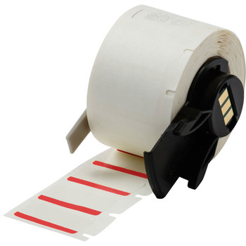Imágen de Brady Rojo, blanco Poliéster Transferencia térmica M6-17-494-RD Etiquetas de impresora (Imagen principal del producto)