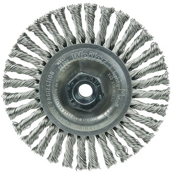 Weiler Roughneck 13132 Cepillo de rueda - Anudado - Circular trenzado Acero inoxidable cerda