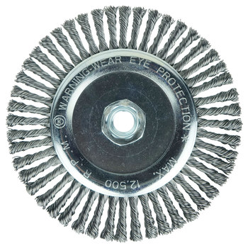 Weiler Roughneck 08766 Cepillo de rueda - Anudado - Circular trenzado Acero cerda