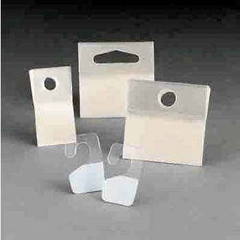 3M 1076 Pestaña para colgar, 2 pulg. x 2 pulg. - Transparente