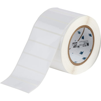 Brady THT-18-423-3 Rollo de etiquetas troqueladas para impresoras - 3 pulg. x 1 pulg. - Poliéster - Blanco - B-423