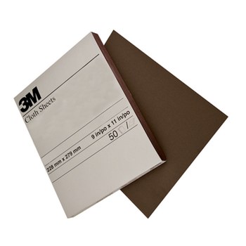 3M Hoja de papel de lija 02433 - 9 pulg. x 11 pulg. - Óxido de aluminio - Grueso