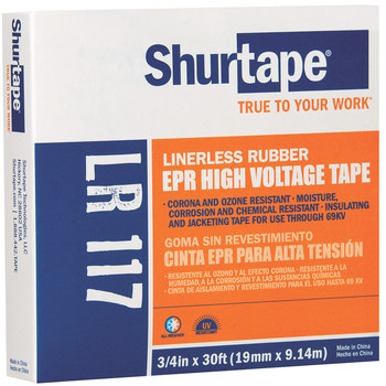 Shurtape LR 117 Cinta aislante de goma - 3/4 pulg. Anchura x 30 pies Longitud - 30 mil Espesor - shurtape 104730