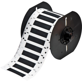 Imágen de Brady Permasleeve Negro Termocontraíble, Autoextinguible Transferencia térmica B33D-250-2-342BK Manga para impresora de transferencia térmica troquelada (Imagen principal del producto)