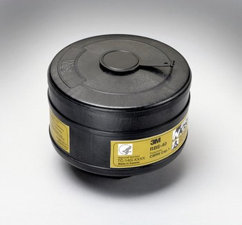 3M RBE-40 Combo de filtro y cartucho de respirador reutilizables 91886 - Verde - CBRN CAP 1 protección