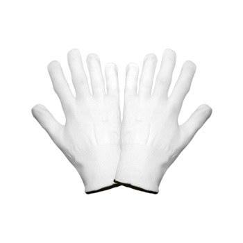 Global Glove N900 Blanco Grande Nailon Guantes de inspección - n900 lg