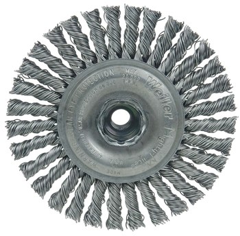 Weiler Roughneck Max 13125 Cepillo de rueda - Anudado - Circular trenzado Acero cerda