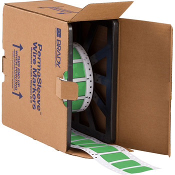 Imágen de Brady Permasleeve Verde Termocontraíble Transferencia térmica 2HX-750-2-GR-4 Manga para impresora de transferencia térmica troquelada (Imagen principal del producto)