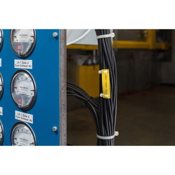 Brady BM-15X75-348-YL Rollos de etiquetas troqueladas para impresora de transferencia térmica - Poliolefina - Amarillo - B-348