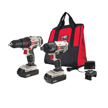 Imágen de Kit combinado de taladro/atornillador y atornillador de impacto Max PCCK604L2 de por de Porter Cable (Imagen principal del producto)
