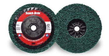3M Scotch-Brite Clean & Strip XT Pro Óxido de aluminio Disco de Cambio Rápido - Accesorio 27 - Diámetro 5 pulg. - Agujero Central 5/8-11 pulg. - 29936