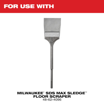 Milwaukee SDS MAX SLEDGE Metal Kit de recambio de rascador de suelo - longitud de 7 pulg. - ancho de 6 pulg. - 48-62-1912