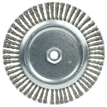 Weiler Vortec Pro 36297 Cepillo de rueda - Anudado - Circular trenzado Acero cerda
