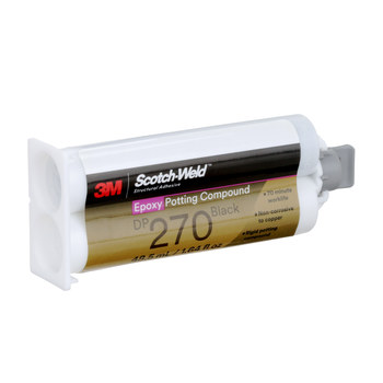 3M Scotch-Weld 270 Base y acelerador (B/A) Compuesto de encapsulado y condensación Negro Líquido 48.5 ml Duo-Pak - Proporción de mezcla 1:1 - 08975