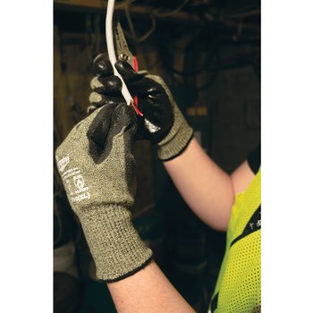 Global Glove Gripster CR509 Verde/Negro Grande Aralene Guante resistente a cortes - 816368-80232