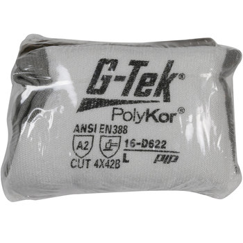PIP G-Tek PolyKor 16-D622V Blanco Grande PolyKor Guantes resistentes a cortes - 616314-29664
