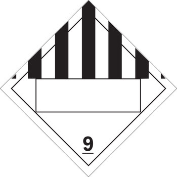 Imágen de Brady B-101 Etiquetas recubiertas de poliéster Cuadrado Blanco Letrero de anuncio para camión 60404 (Imagen principal del producto)