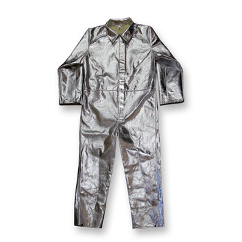Imágen de Chicago Protective Apparel Plateado Grande Mezcla de pararamida aluminizada Overoles resistentes al calor (Imagen principal del producto)