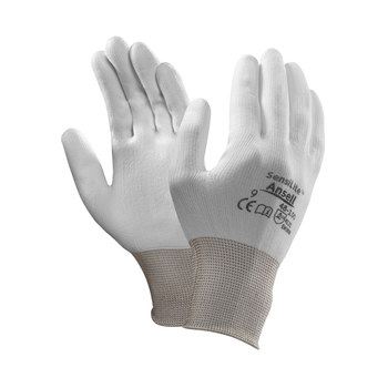 Ansell SensiLite 48-100 Blanco 9 Tejido Guantes de trabajo - 076490-11045