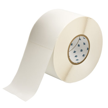 Brady i61-25-402-1 Rollo de etiquetas troqueladas para impresoras - 4 pulg. x 6 pulg. - Papel - Blanco - B-402