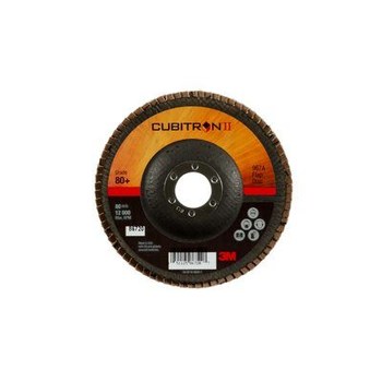 3M Cubitron II Tipo 27 - Óxido de aluminio cerámico - 5 pulg. - 80 - Mediano - 86720